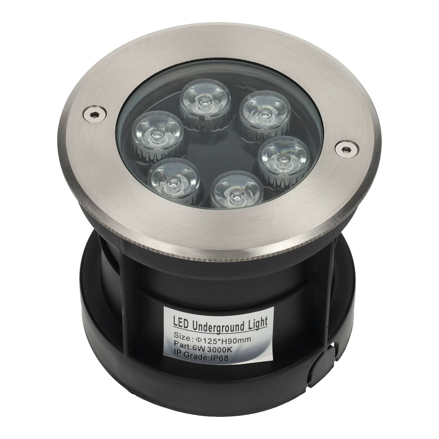 Foco Exterior LED 6W Empotrable Suelo IP68 — Temperatura color: Luz Cálida